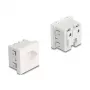 Toma de corriente con toma de tierra DELOCK Easy 45 T13 Suiza 45×45 mm, 250 V / 10 A, blanco