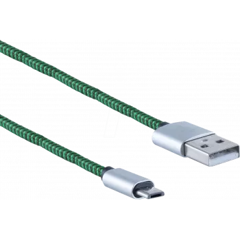 Cable USB ShiverPeaks BS14-50115 0,9 m USB A a Micro-USB B verde
