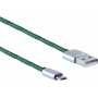 Cable USB ShiverPeaks BS14-50115 0,9 m USB A a Micro-USB B verde