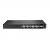 HPE - Serie Aruba - Aruba 6300F - Switch - L3 - gestionado - 24 x 10/100/1000 + 4 x 1 Gigabit / 10 Gigabit / 25 Gigabit / 50 Gigabit SFP56 (Uplink / Stacking) frontal y lateral a posterior