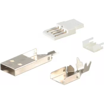 Conector de cable ShiverPeaks BS77056 USB A conector macho recto
