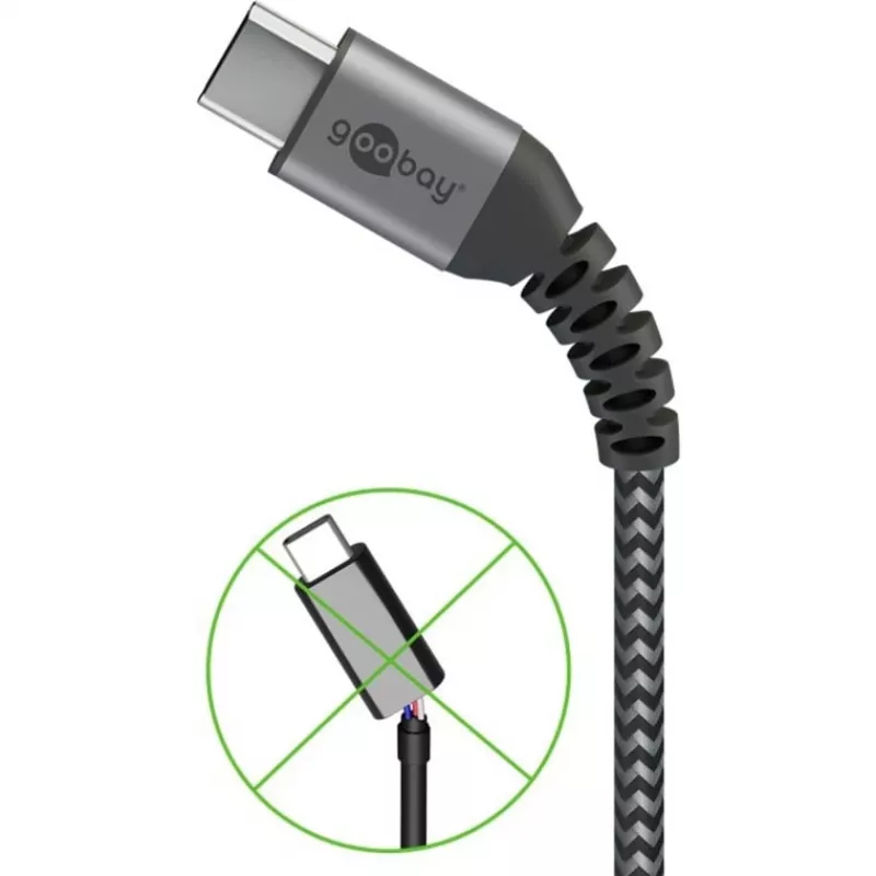 Goobay 49301 cable USB negro