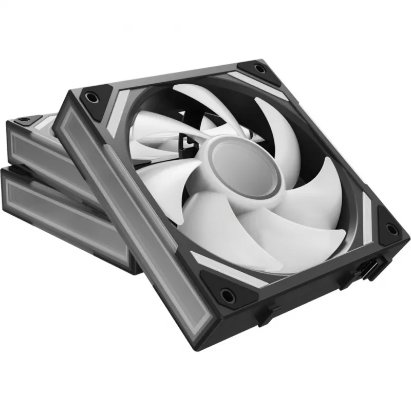 Alpenföhn 84000000228 Wing Boost 4 PWM RGB ventiladores de caja, 120 mm, 500–1800 rpm, 3 uds., negros