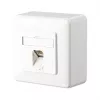 Metz Connect C6A módulo - Salida de toma - RJ 45 - 1 toma de red - Blanco puro, RAL 9010 (130C370002-I)