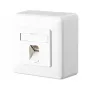 Metz Connect C6A módulo - Salida de toma - RJ 45 - 1 toma de red - Blanco puro, RAL 9010 (130C370002-I)