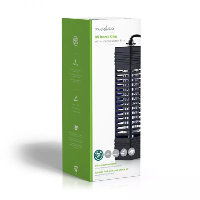 Nedis INKI110CBK6 trampa para insectos negra