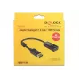 DeLOCK - Adaptador de vídeo/audio - DisplayPort / HDMI - DisplayPort (M) - HDMI, 19 pines (H) - 20 cm - (DisplayPort 1.2) - Negro (62609)