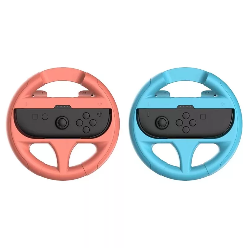 Volante mod Subsonic pack de 2 volantes para Switch y Switch 2 rojo turquesa