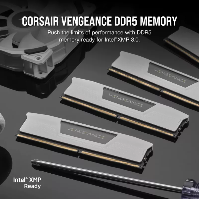CORSAIR Vengeance kit DDR5 48 GB 2 x 24 GB DIMM 288-PIN 3000 MHz PC5-48000 CL30 1,4 V blanco (CMK48GX
