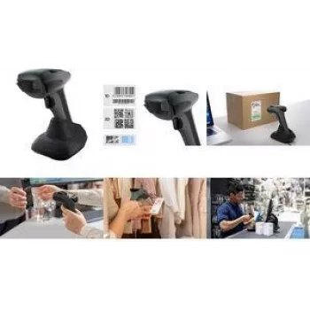 Lector de códigos de barras de mano Safescan 350-BT — Escáner inalámbrico 1D y 2D, Bluetooth