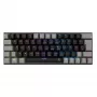 Teclado mecánico gaming White Shark Wakizashi WAKIZASHI-2 con switches US Red, negro-gris