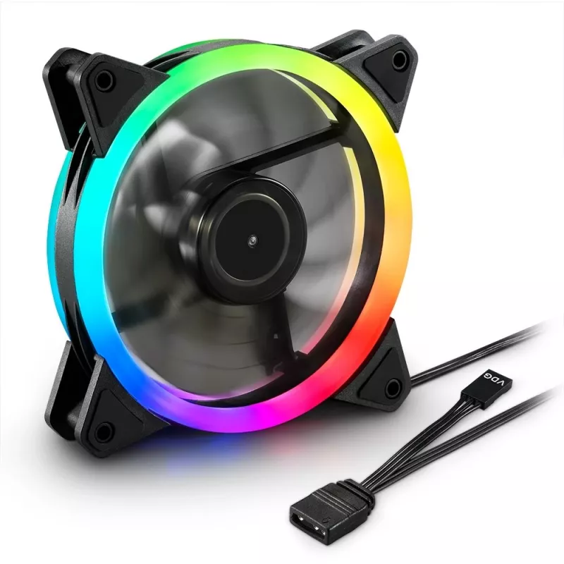 SHARKOON SHARK Blades ventilador para carcasa de 120mm ARGB - negro