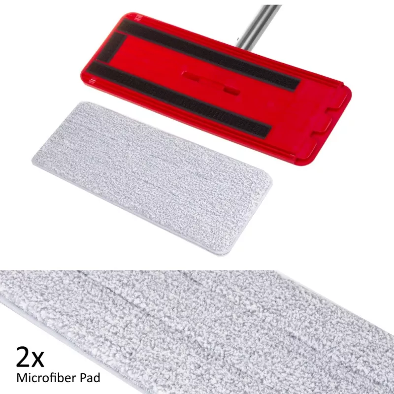 GB870 MaxiClean Set de fregona plana con cubo de limpieza 2 en 1 5,7L set de fregona suelo sistema de limpieza limpiador cabezal giratorio 360°