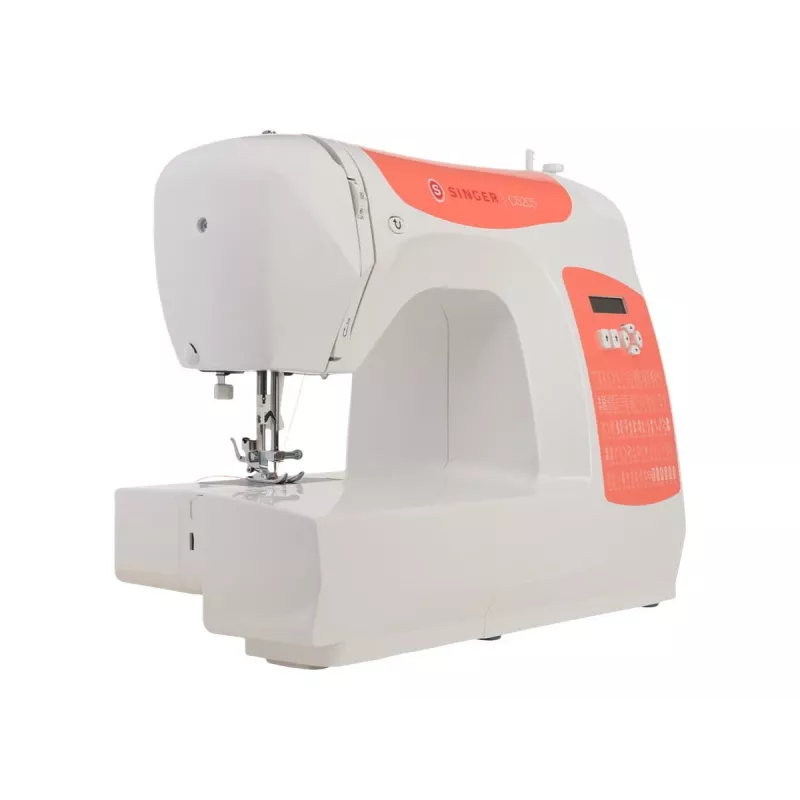 Máquina de coser SINGER C5205, modelo 230239102, máquina de coser doméstica mecánica portátil en naranja coral