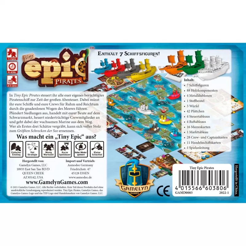 Tiny Epic Pirates juego familiar