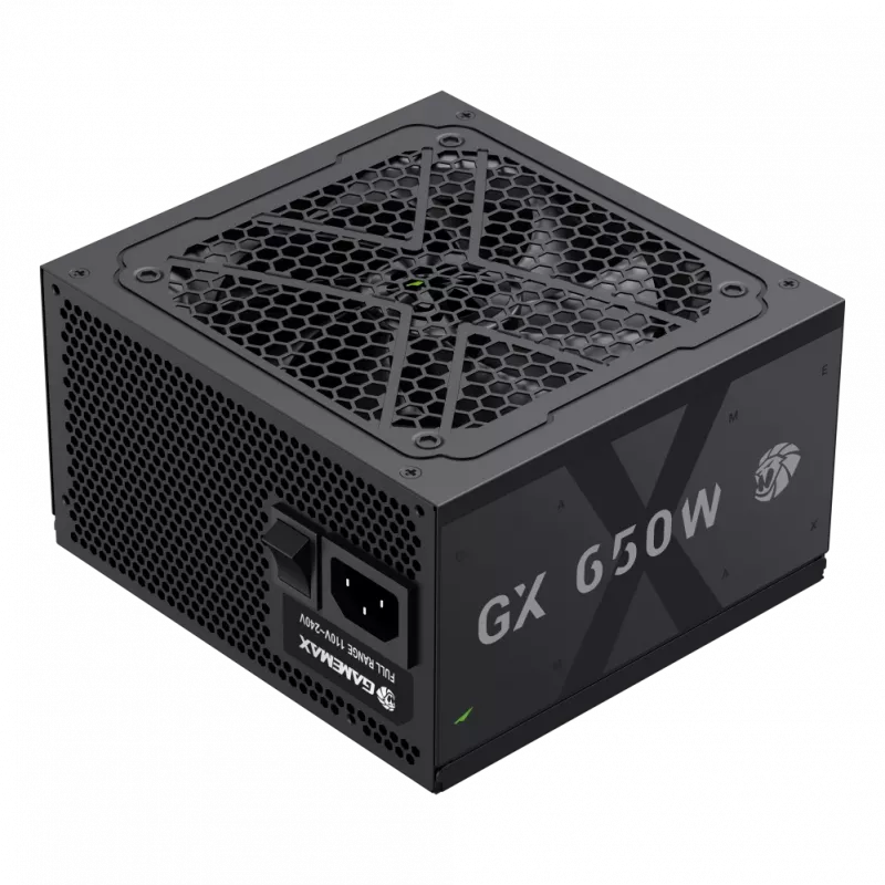 Gamemax fuente de alimentación, 80 PLUS, Gold | GX 650GF | 650 W