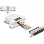 DeLOCK 67114 Kit de montaje de D-Sub 25 pines macho a RJ45 hembra, blanco