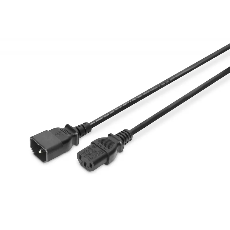 Assmann cable alargador de red. C14 - C13 M/H. 5,0m. H05VV-F3G 1,0 mm². az (AK-440201-050-S)