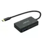 ROLINE Hub USB 3.2 Gen 2, 4 puertos (2x USB-A + 2x USB-C), PD, cable de conexión Type-C (14.02.5060)