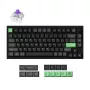 Teclado mecánico Keychron P1 H-M1Z 75% con cable e inalámbrico USB, RF, Bluetooth 5.2, retroiluminación RGB, negro, batería hasta 100 h, USB-C