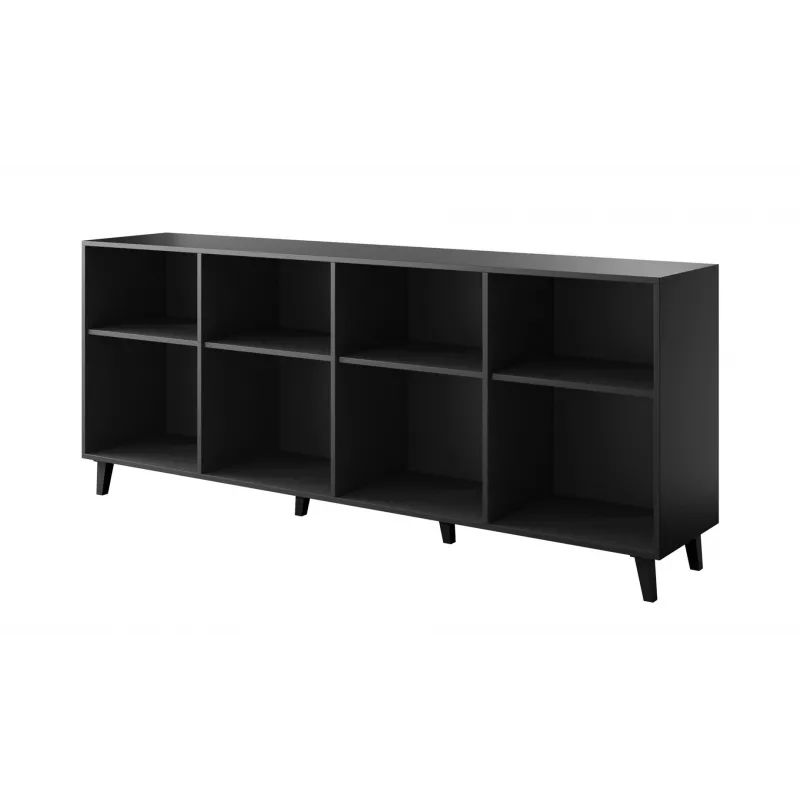 Cómoda Cama Meble ETNA 2000×420×820 mm, negro mate, aglomerado