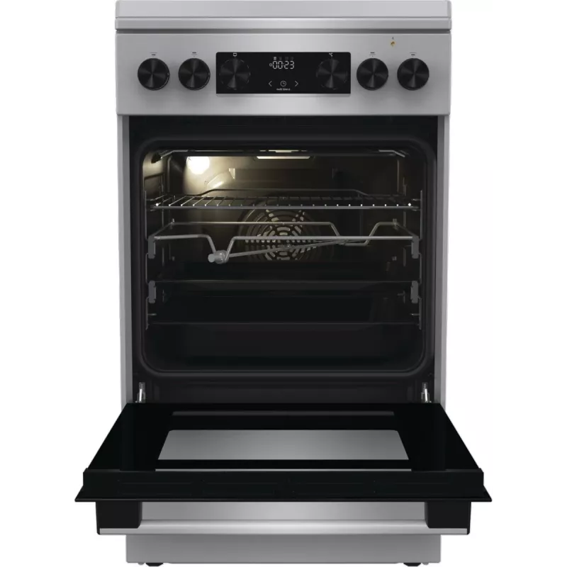 Gorenje GKS5C71XF cocina independiente con horno Plata
