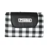 Manta de picnic PROMIS KP250, verde a rayas, 200 x 150 cm