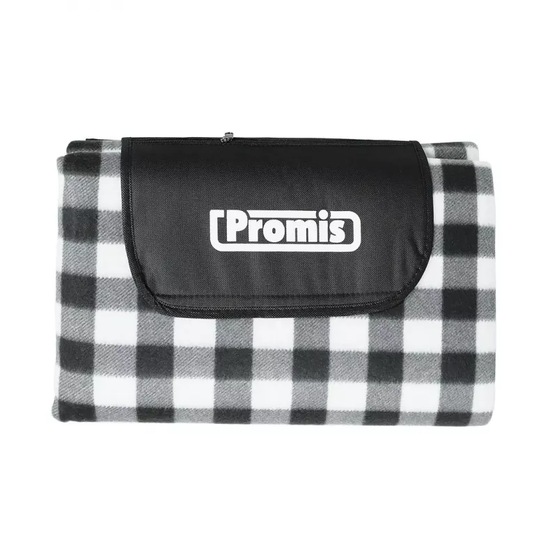 Manta de picnic PROMIS KP250, verde a rayas, 200 x 150 cm