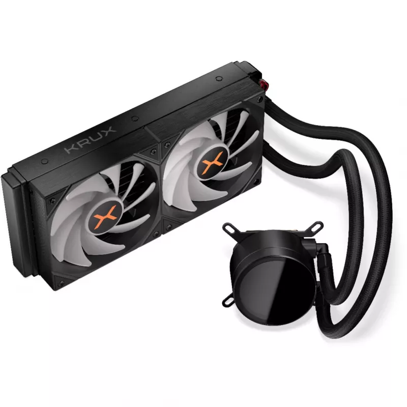 HydroX 240 ARGB, refrigeración líquida negra