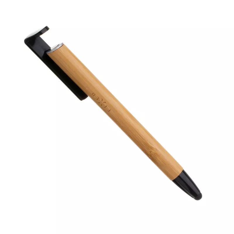 Bolígrafo con stylus y soporte FIXED FIXPEN-BA Bamboo — bolígrafo 3 en 1, stylus táctil y soporte de mesa integrado