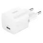 Cargador Belkin BoostCharge 25W USB-C PD (CA de interior) blanco — para consolas portátiles, smartphones, tablets