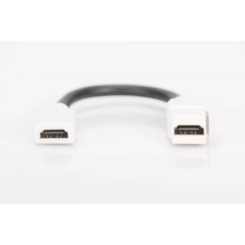 Módulo Keystone Digitus HDMI 2.0 con cable de 12 cm (conector hembra/conector hembra)