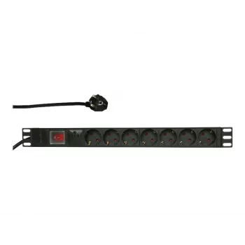 Protección contra sobretensiones LogiLink PDU7C01 negro 7 salidas de CA 230 V 2 m