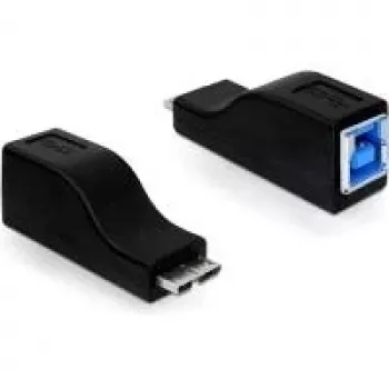 Adaptador de cable micro USB-B macho USB-B hembra negro DeLOCK 65216