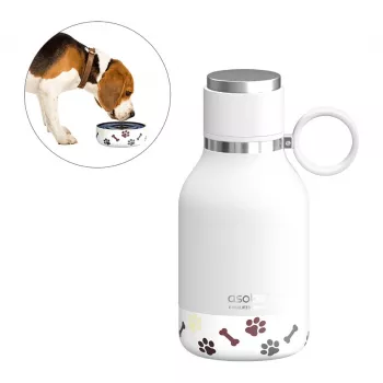 Comedero para perros Asobu SDB1 blanco 1000 ml interior exterior