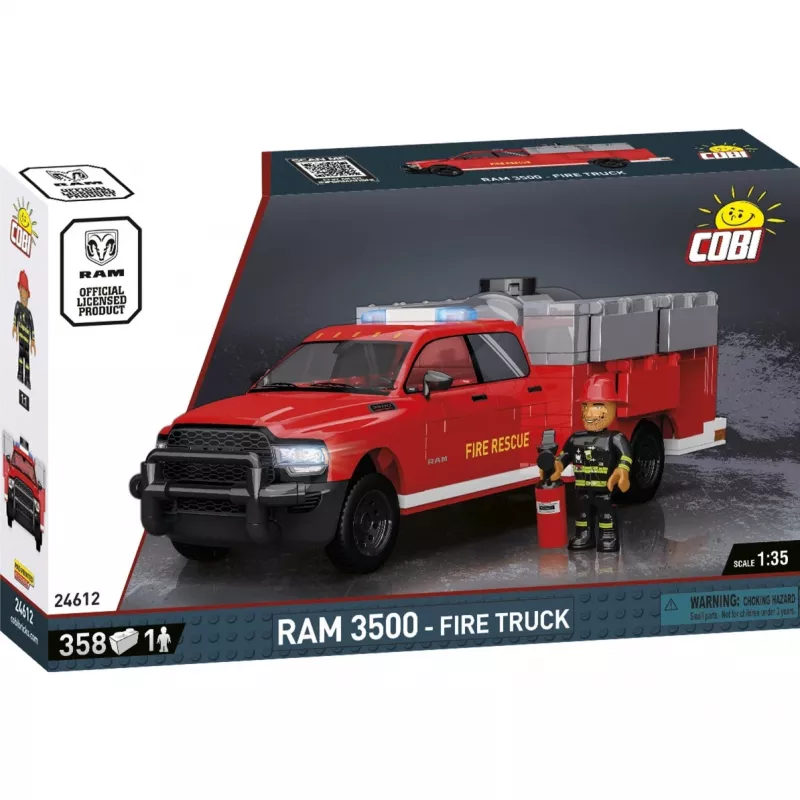 Juguete de construcción Cobi RAM 3500 camión de bomberos COBI-24612 set 2 en 1