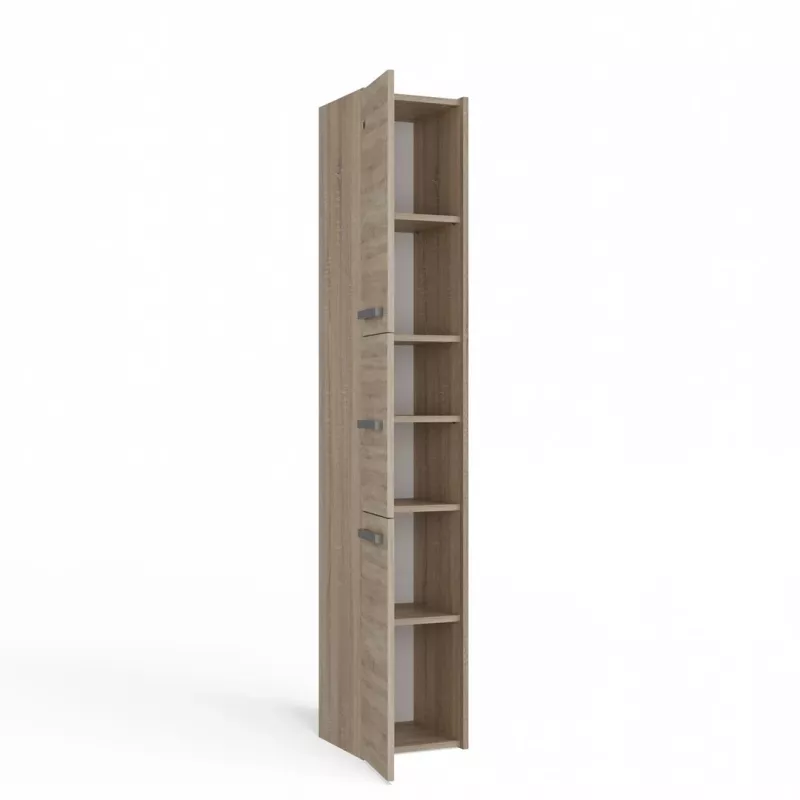 Armario de almacenamiento de baño Topeshop S33 SONOMA roble