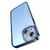 Set de funda protectora y cristal templado Baseus para iPhone 14 Plus – Glitter transparente azul