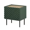Cama Meble ONDA 301462 mesita de noche, juego de 2 uds., 50×40×54 cm, verde