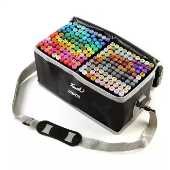 Set de rotuladores Extralink MARKERY 204 uds. — set de rotuladores a base de alcohol, varios colores, 204 uds.