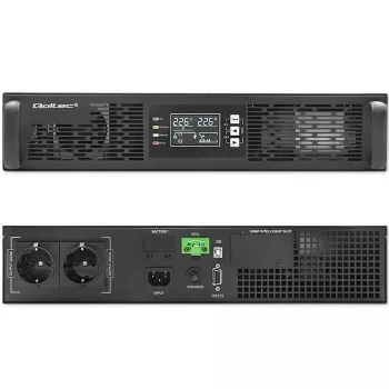 SAI Qoltec 52285 (sistema de alimentación ininterrumpida) doble conversión (online) 1 kVA 1000 W 2 salidas AC