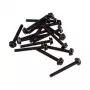 Tornillos para ventilador de radiador XSPC tipo 6-32, 30mm (16 uds.) - negro