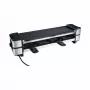Raclette de fundición RC 140 negro/acero inoxidable, 600 vatios, plancha de parrilla reversible