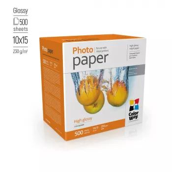Papel fotográfico ColorWay PG2305004R 230 g/m² 10x15 cm 500 hojas