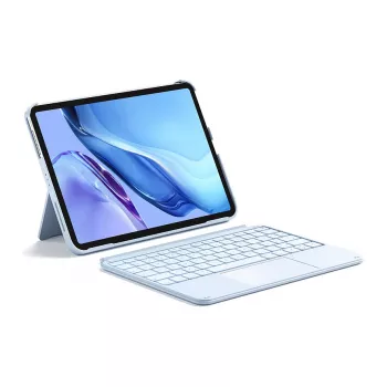 Teclado Inateck KB04122 QWERTZ Bluetooth con touchpad, batería integrada de 500 mAh, azul