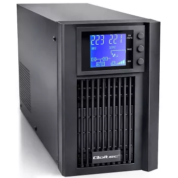 SAI QOLTEC onda senoidal pura 1kVA 800W con AVR y pantalla LCD