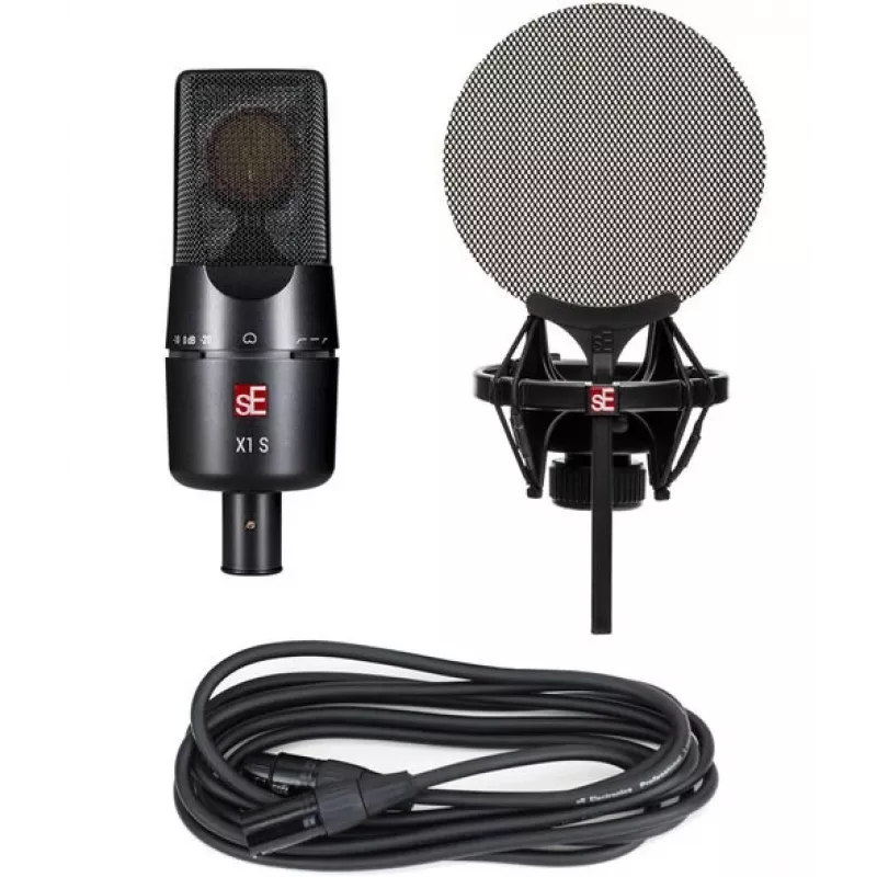 sE Electronics X1 S Vocal Pack Negro Micrófono de estudio