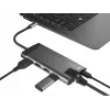 Hub NATEC Fowler Plus USB Type-C negro gris MicroSD SD