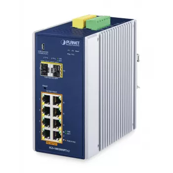 Switch gestionado PLANET IGS-10020HPT-U L2+/L3 8x Gigabit Ethernet PoE