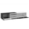 Mueble de TV Cama SIGMA1 180 blanco/negro brillante